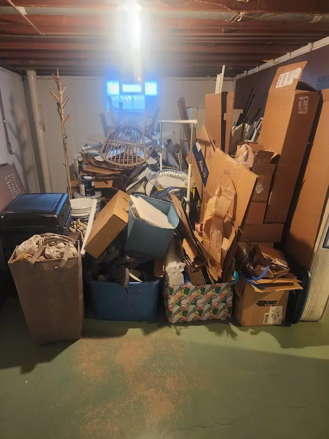 Roll-off dumpster container at job site for Construction Dumpster Rental in Pittsburg